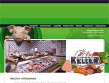 Tablet Screenshot of fleischerei-thomas-keller.de